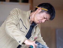 大工の育成に力を注いでいます